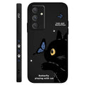 Cat Butterfly Phone Case For Samsung Galaxy A55 A35 A25 A15 A16 A06 A05 A05S A54 A34 A24 A14 A04 A04S A04E 4G 5G Cover