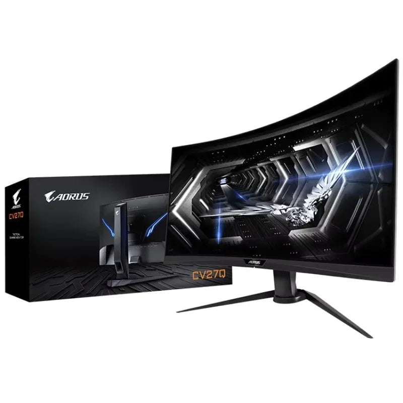 GIGABYTE AORUS CV27Q 27 Inch 2K 165Hz 1Ms1440P 1500R FreeSync Gaming Monitor Exclusive Built-in ANC with HDR 90% DCI-P3
