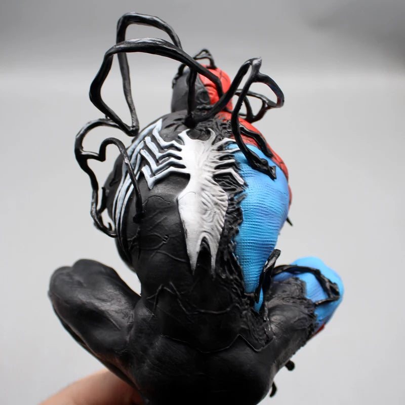 40cm Venom Spider Man Anime Figures Luminous Spiderman Figurine Collection Statue Desk Decoration Marvel Birthday Gift For Kids