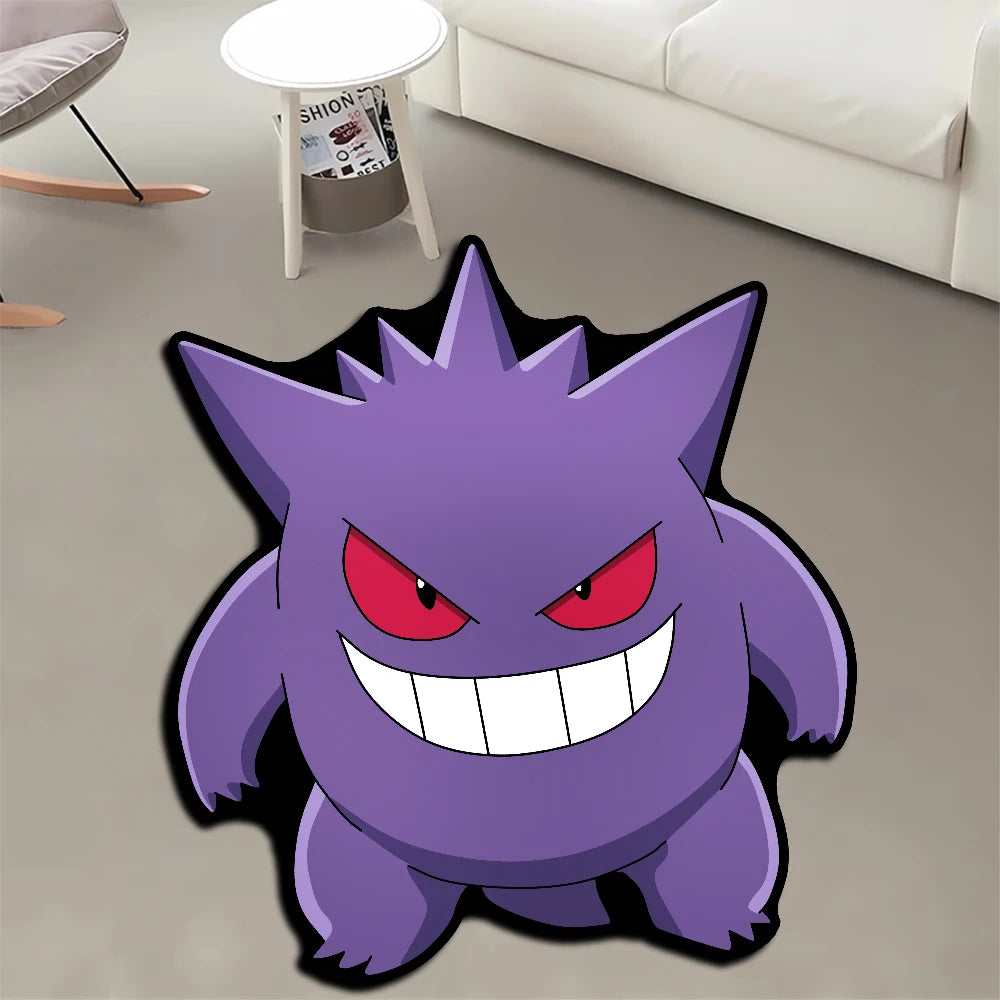 Area Rug  Anime Pikachu Charizard Squirtle Bulbasaur Gengar Mewtwo Pokémon Super Cool Handmade Printed Carpet for Home Decor