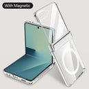 With Tempered Glass Protective Phone Case For Samsung Galaxy Z Flip7 flip 7 Spring Hinge All-inclusive Camera protect Cover