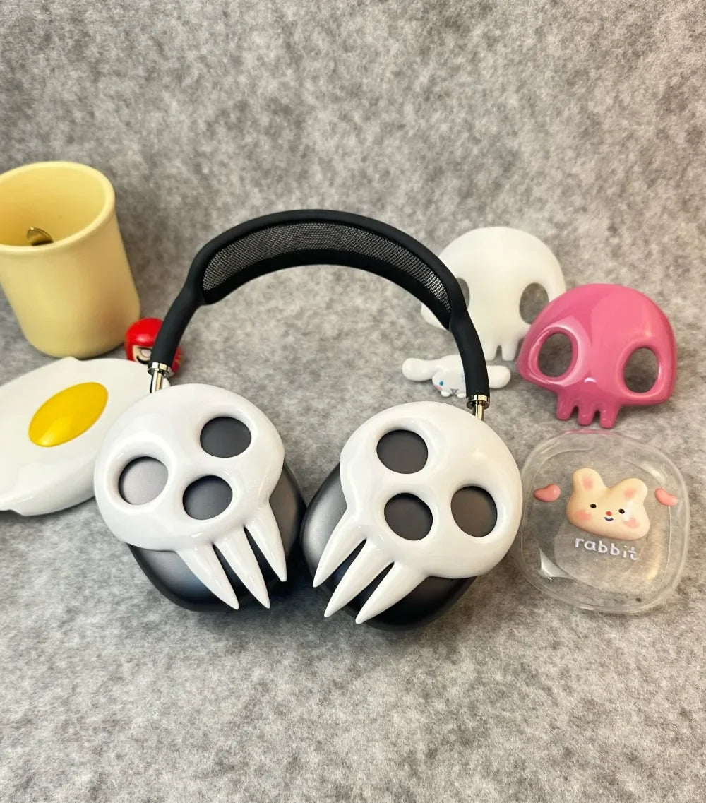 Soul Eater for Airpods Max Custom Headphones Case Cover Decoration Death Skull Headset  Accessory for Airpods Max Attachment Y2k
