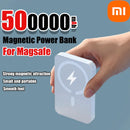 Xiaomi 500000mAh Magnetic Power Bank  25W Wireless Fast Charger Portable Large Capacity for Magsafe Powerbank for iPhone Samsung