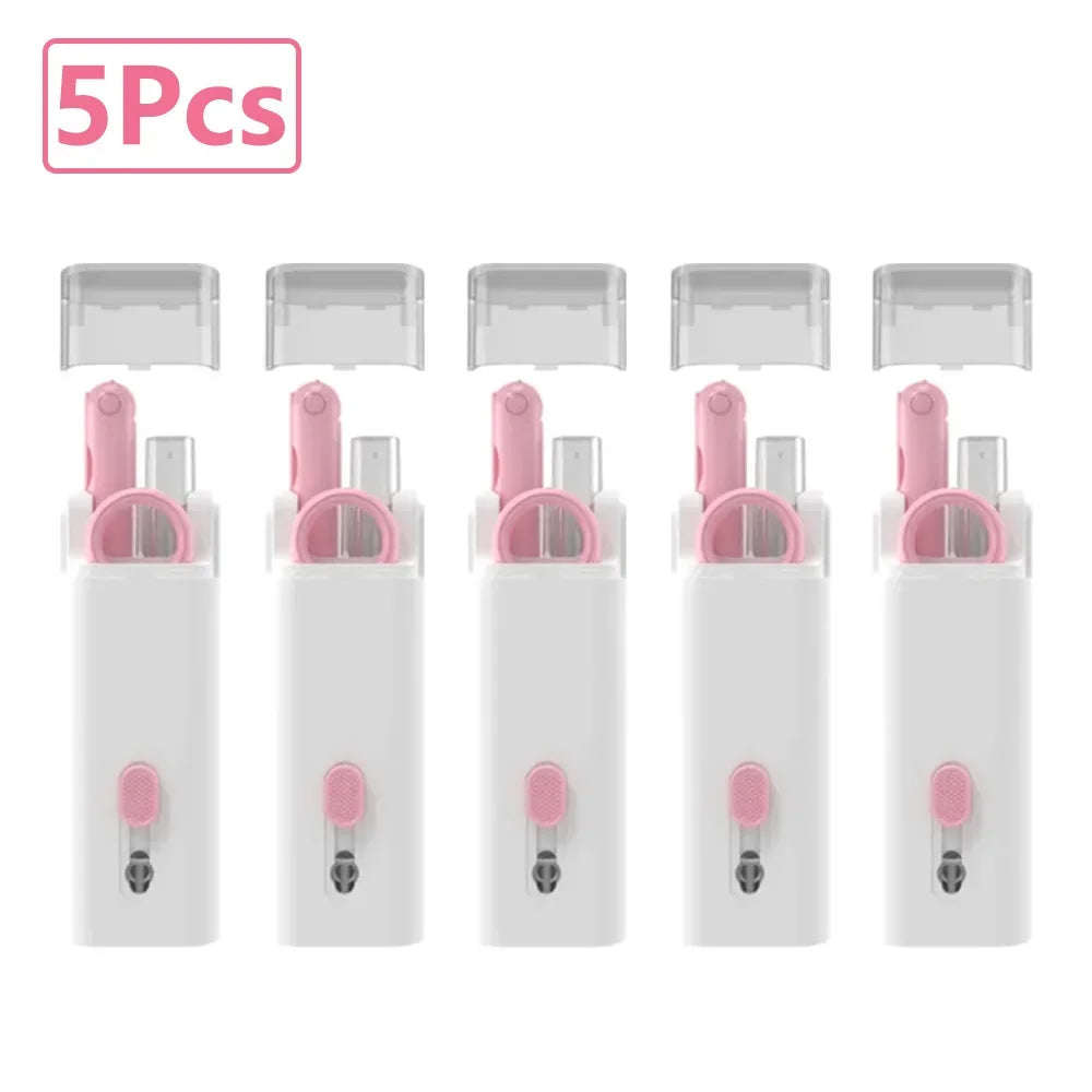 7-in-1 Keyboard Cleaning Kits Airpods Cleaner Headset Cleaner Pen Laptop Screen Cleaning Bluetooth Earphones Cleaning Kit