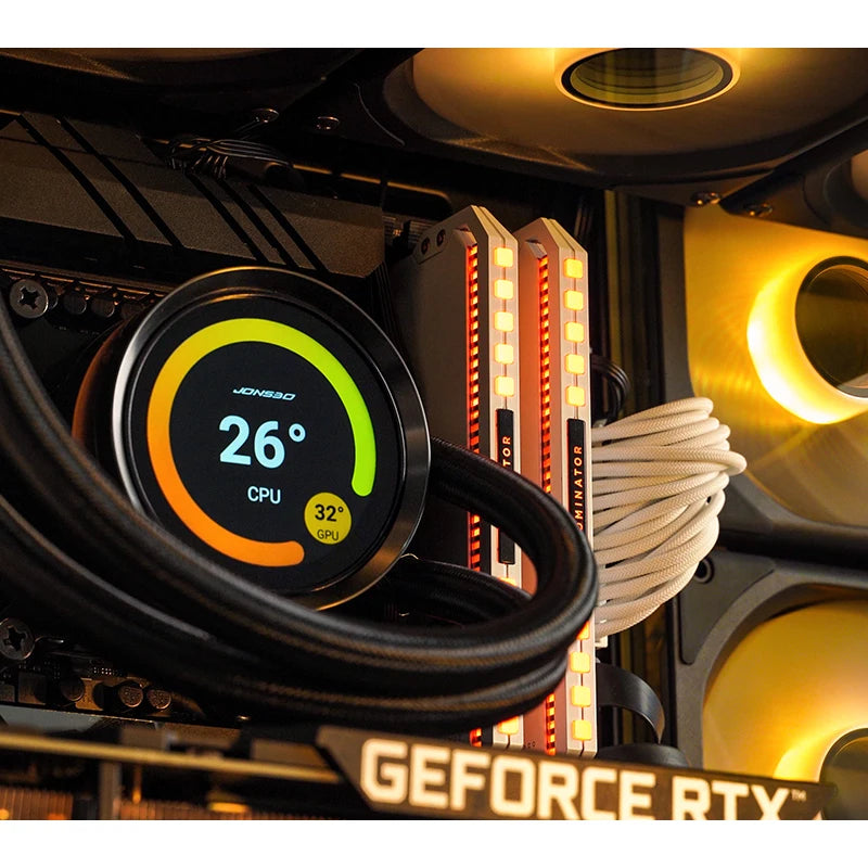 Jonsbo TF2-360SC Integrated Water-cooled Radiator ARGB IPS LCD Screen CPU All in one AIO CPU Liquid Cooling Intel 1700 115X AM5