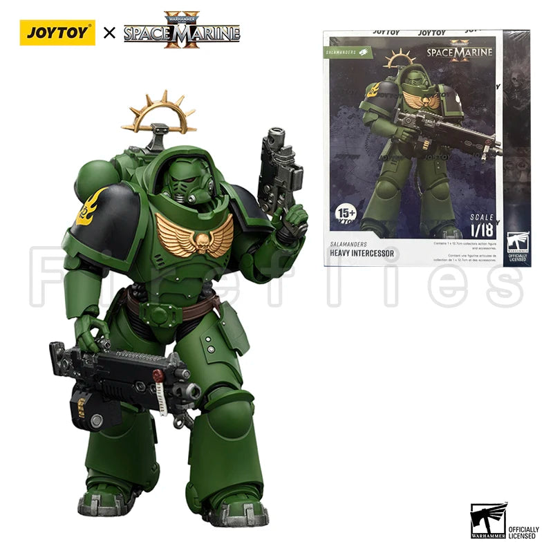 1/18 JOYTOY Action Figure 40K Game Edition Ultramarines Imperial Fists Blood Angels Heavy Intercessor Anime Model Toy