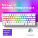 AKKO x Veekos Shine60 HE Magnetic Switch Keyboard 60% Rapid Trigger Keboard RT 0.01mm Snap Key Custom Keyboard for Esports Gamer