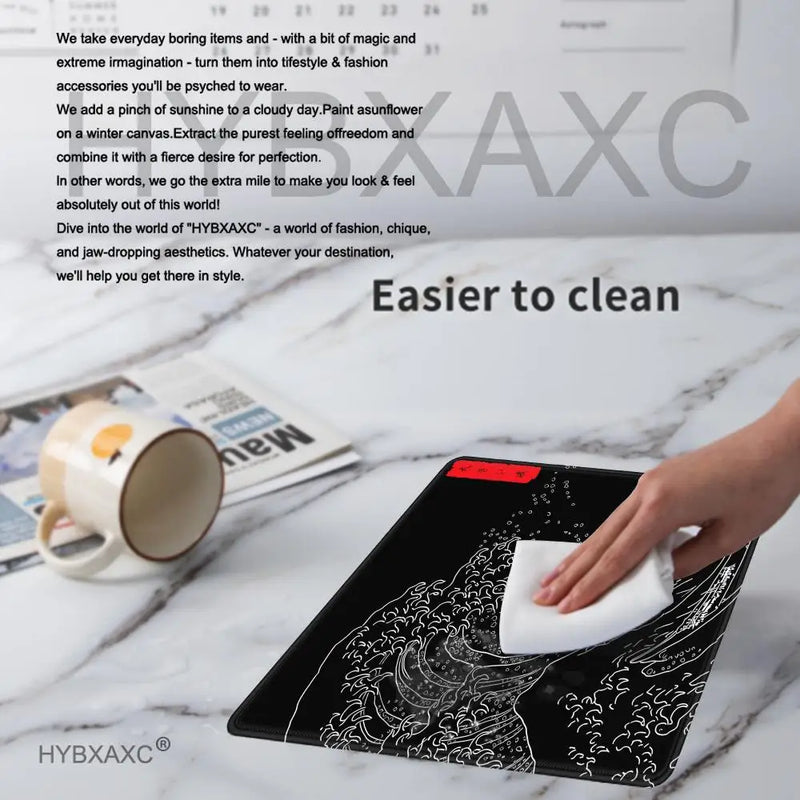 The Great Wave Art Design Small Mousepad Office Speed DeskMat 40x45cm PC Computer Game Keyboard Pad XS Rubber Anti-slip Mice Mat