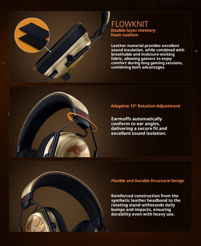 Razer BlackShark V3 Pro&CS2 Co-Branded Bluetooth Wireless Gaming Headphone Active Noise Cancellation with Detachable Microphone