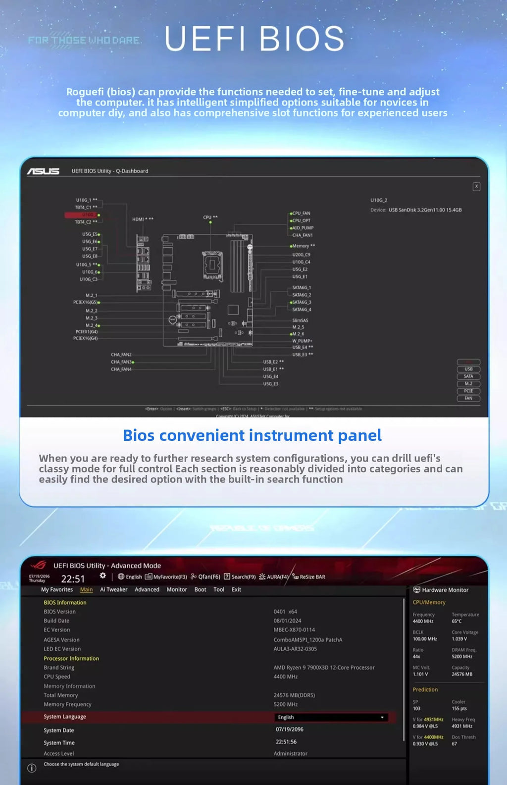 ROG STRIX X870-A GAMING WIFI snow blowing main board set CPU9950X3D processor
