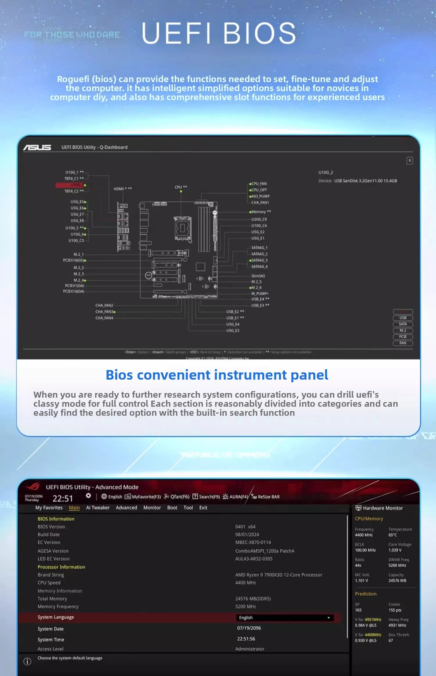 ROG STRIX X870-A GAMING WIFI snow blowing main board set CPU9950X3D processor