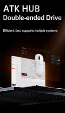 ATK Dragonfly A9 Ultra Wireless E-sports Gaming Mouse Ultra-lightweight Tri-mode Dual 8K Ergonomic Mice A9 Plus PAW3395/3950