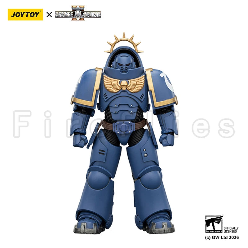 1/18 JOYTOY Action Figure 40K Game Edition Ultramarines Imperial Fists Blood Angels Heavy Intercessor Anime Model Toy