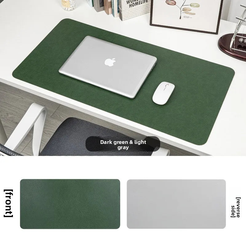 Retro Cowhide Pattern Desktop mat, Dirt Resistant Double Face mouse pad, Ready and Stylish Desktop Computer Mat, Leather pads
