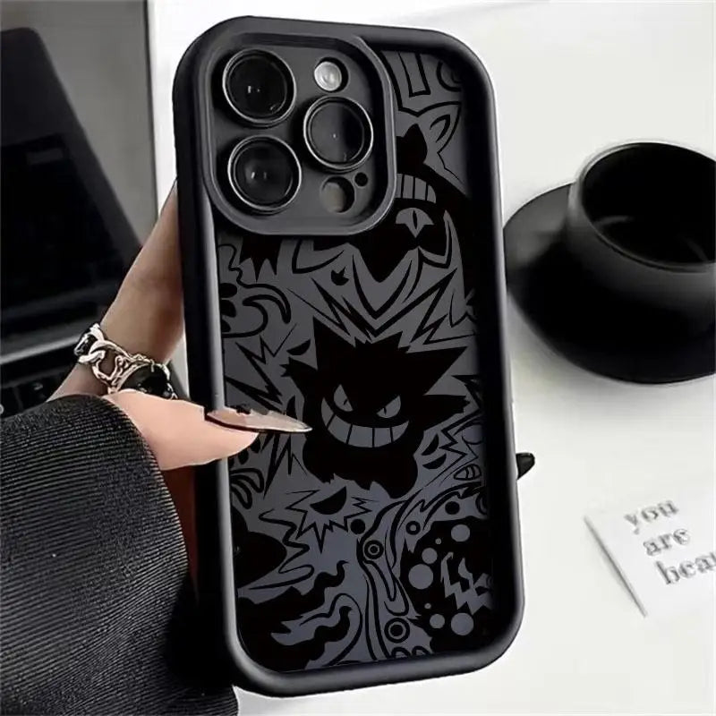 Trendy Pokemon Gengar Print Phone Case for Samsung Galaxy S25 S24 S21 S20 S22 S23 Plus Note 20 Ultra 5G S21 S20 S24 FE TPU Cover