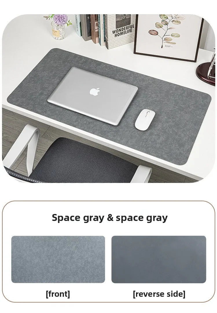 Retro Cowhide Pattern Desktop mat, Dirt Resistant Double Face mouse pad, Ready and Stylish Desktop Computer Mat, Leather pads