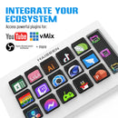 Visual Stream HAISEEN Dock Keyboard LCD Button 15Keys Live Content Creation Controller Customizable Windows/MacOS/Android/iOS