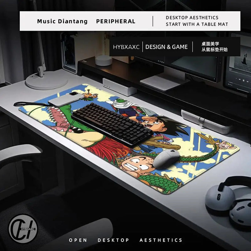 XXL Anime Mouse Pad Large Keyboard Pads D-Dragon Balls Mousepad Gaming Accessories Manga Desk Mat ドラゴンボール Office Computer Mats