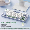 AULA F75 Wireless Game Mechanical Keyboard RGB Customized 75% Layout Side-engraving Gasket Mounted PBT Gradient Keycaps Keyboard