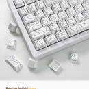 Contour 4.0 Side Engraved Keycap PBT Translucent 97 Key Gaming Mechanical Keyboard Key Cap White For Magnetic Switch F75 GMK87