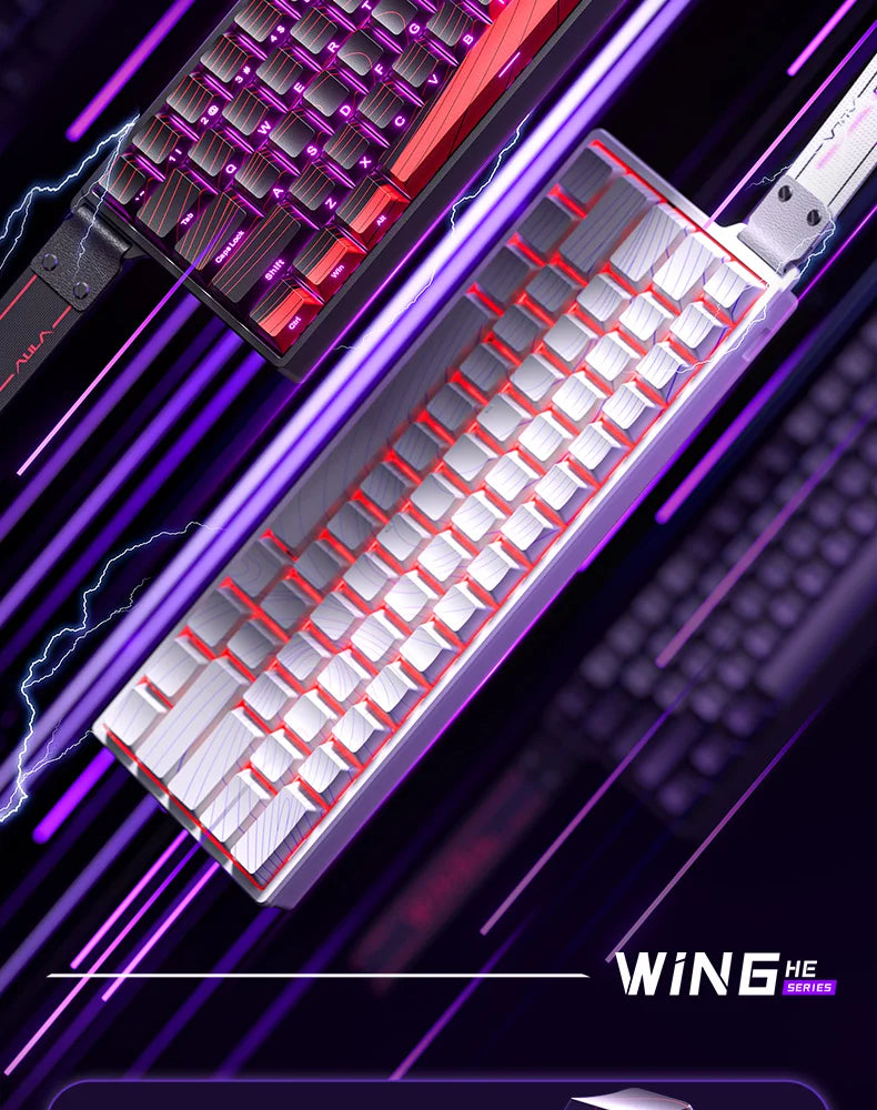 AULA WIN60 WIN68 HE Esports Magnetic Switch Keyboard Rapid Trigger 8K Return RGB Hotswap 60% 68% Custom Game Keyboard