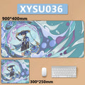 Anime Game Furina Neuvillette Mavuika Wanderer Raiden XXL Large Genshin Impact Mouse Pad Non-slip Keyboard Desk Mat Mousepad