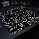 Fluid Mouse Pad Large Square Computer Office Game Table Mats Rubber Anti-slip Mousepads Small Decor Desk Pads Multiple Sizes