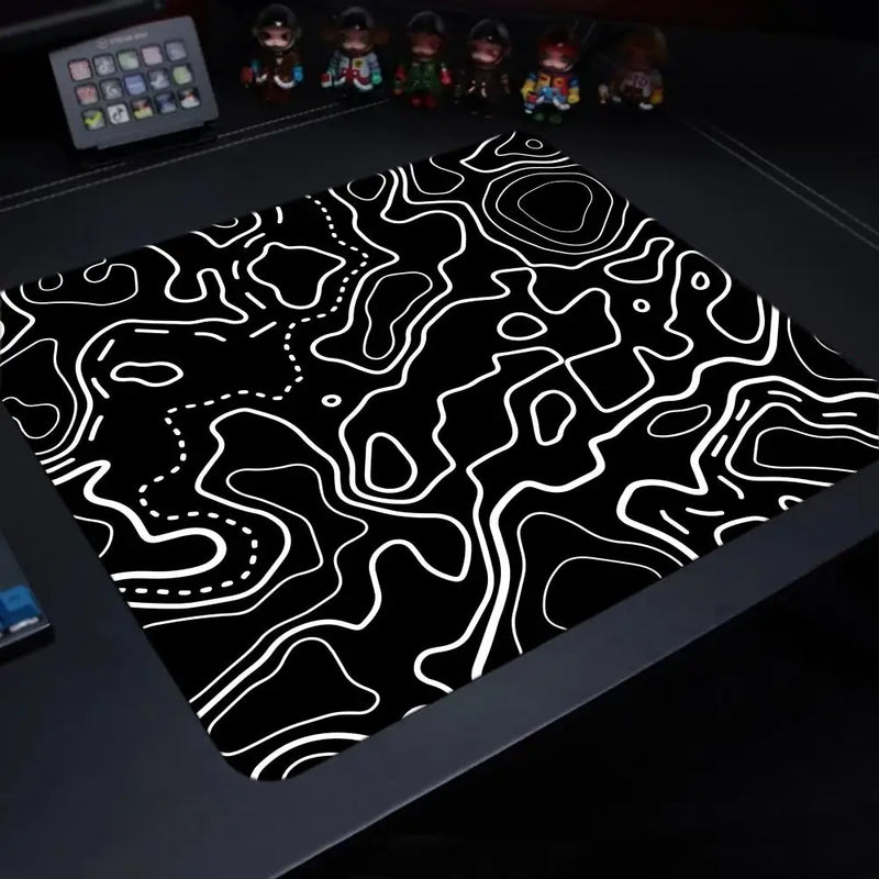 Fluid Mouse Pad Large Square Computer Office Game Table Mats Rubber Anti-slip Mousepads Small Decor Desk Pads Multiple Sizes