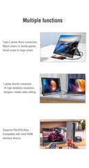 Anmite 14 Inch Touch Screen Portable Monitor 100%sRGB 400cd/m2 Gaming Computer Expand Display For XBox PS4/ 5 Switch Loptop