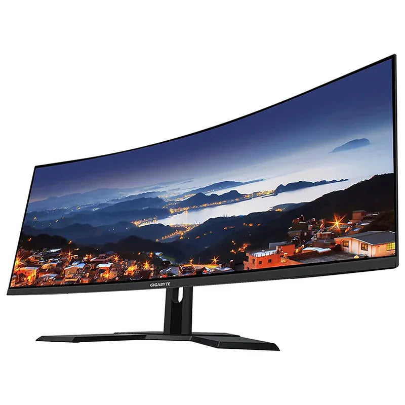 GIGABYTE G34WQC a 34" Inch 144Hz 1ms 3440 X 1440 VA 1500R Display 90% DCI-P3 VESA Display HDR400 Curved Used Gaming Monitor