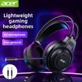 Acer OHW303 Headsets Gamer 7.1 Stereo Virtual Surround Bass Earphone Gaming Headphone with Mic LED Light for Computer PC Gamer