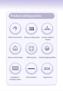 AJAZZ AK680 Gaming Mechanical Keyboard ABS Keycap 68 Keys Wired Wireless Bluetooth Keyboard Hot Swap Custom Gasket for Pc Laptop