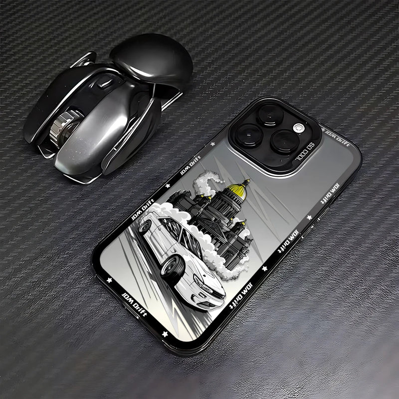 Tokyo Sports Racing JDM Drift Car Phone Case For iPhone 16 15 14 13 12 11 mini Pro Max X XR XSMAX 8 7 Plus Anti Fall Matte Cover
