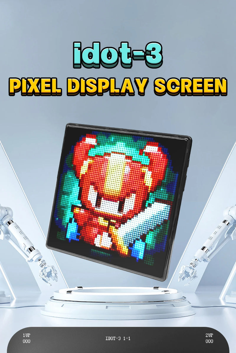 64X64 Smart LED Pixel Display RGB DIY Programmable Pixel APP Control Art Display Creative Animations For Gaming Room Decor