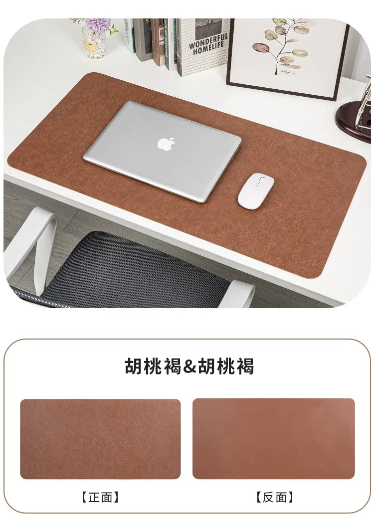 Retro Cowhide Pattern Desktop mat, Dirt Resistant Double Face mouse pad, Ready and Stylish Desktop Computer Mat, Leather pads