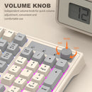 Dual Bluetooth Mechanical Keyboard Dual Modes BT5.0 2.4G Wireless Keyboard RGB Backlight Gaming Keyboard For  PC Laptop Tablet