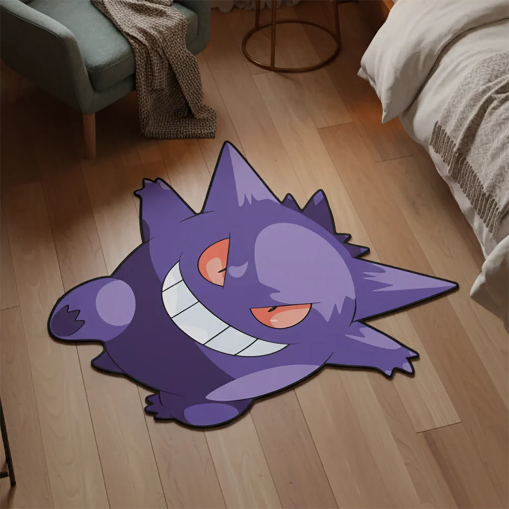 Area Rug  Anime Pikachu Charizard Squirtle Bulbasaur Gengar Mewtwo Pokémon Super Cool Handmade Printed Carpet for Home Decor