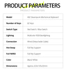 APAYADO K82 Wired Steampunk Mechanical Keyboard 75% Compact 82-Key Hot-Swappable RGB Retro Gaming Keyboard Multifunctional Knob