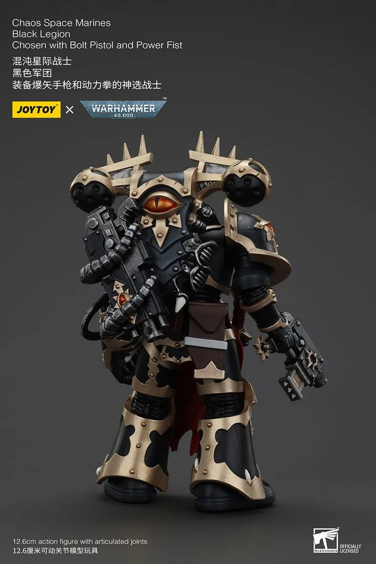 JOYTOY Warhammer 40K Chaos Space Marines Black Legion Chosen Action Figures Doll Collection Decoration Gift Original Model