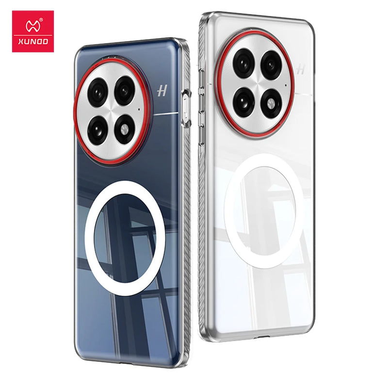 ‌Xundd For OnePlus 13 13T 13R Case,Anti-Yellowing PC Clear Ultra Transparent Scratch-Resistant Tough Phone Cover