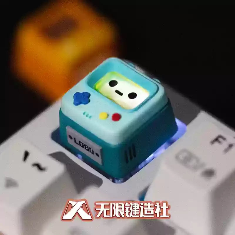 Retro Game Theme Keycaps Mechanical Keyboard 1pcs Resin Esc Keys  Layered Drip Glue Pc Gaming Keyboard Collect Gift Keycaps