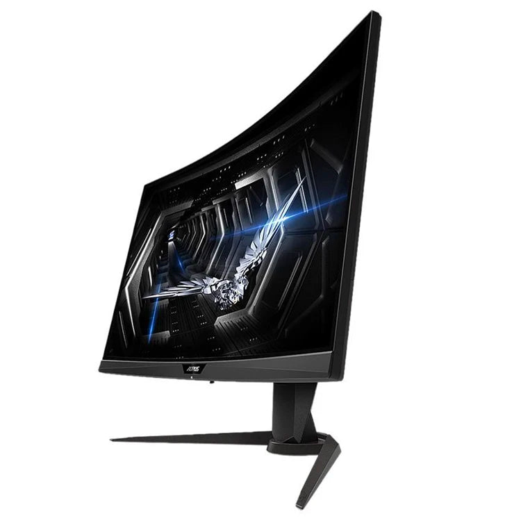 GIGABYTE AORUS CV27Q 27 Inch 2K 165Hz 1Ms1440P 1500R FreeSync Gaming Monitor Exclusive Built-in ANC with HDR 90% DCI-P3