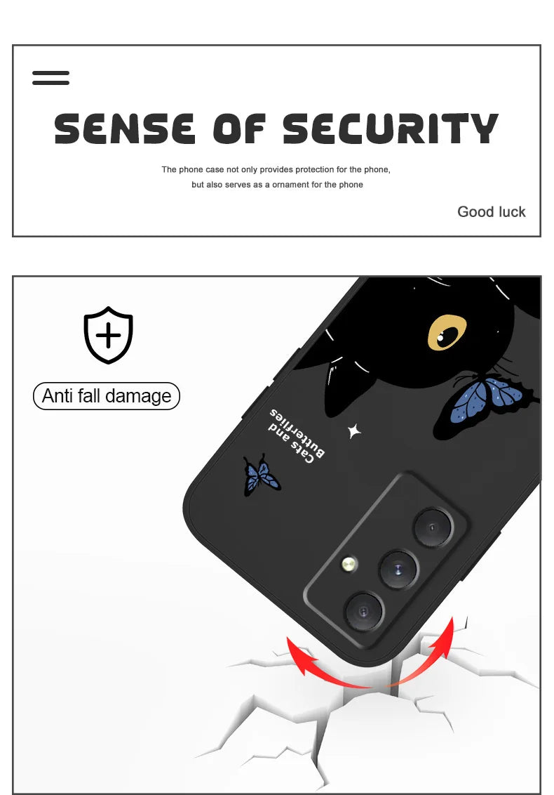 Cat Butterfly Phone Case For Samsung Galaxy A55 A35 A25 A15 A16 A06 A05 A05S A54 A34 A24 A14 A04 A04S A04E 4G 5G Cover