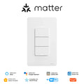 MOES WiFi Matter Switch Smart Tuya Light Button Neutral Wire Required App Control Grounding Design Alexa Google Home Apple Home