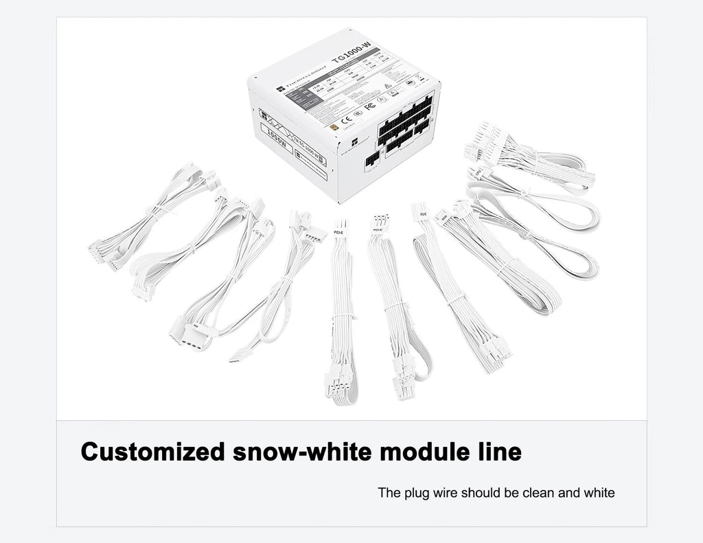 Thermalright TG1000-W Power Supply ATX3.0 650W 750W 850W 1000W 1200W Gold Medal Full-mode Power Supply PCIE5.0