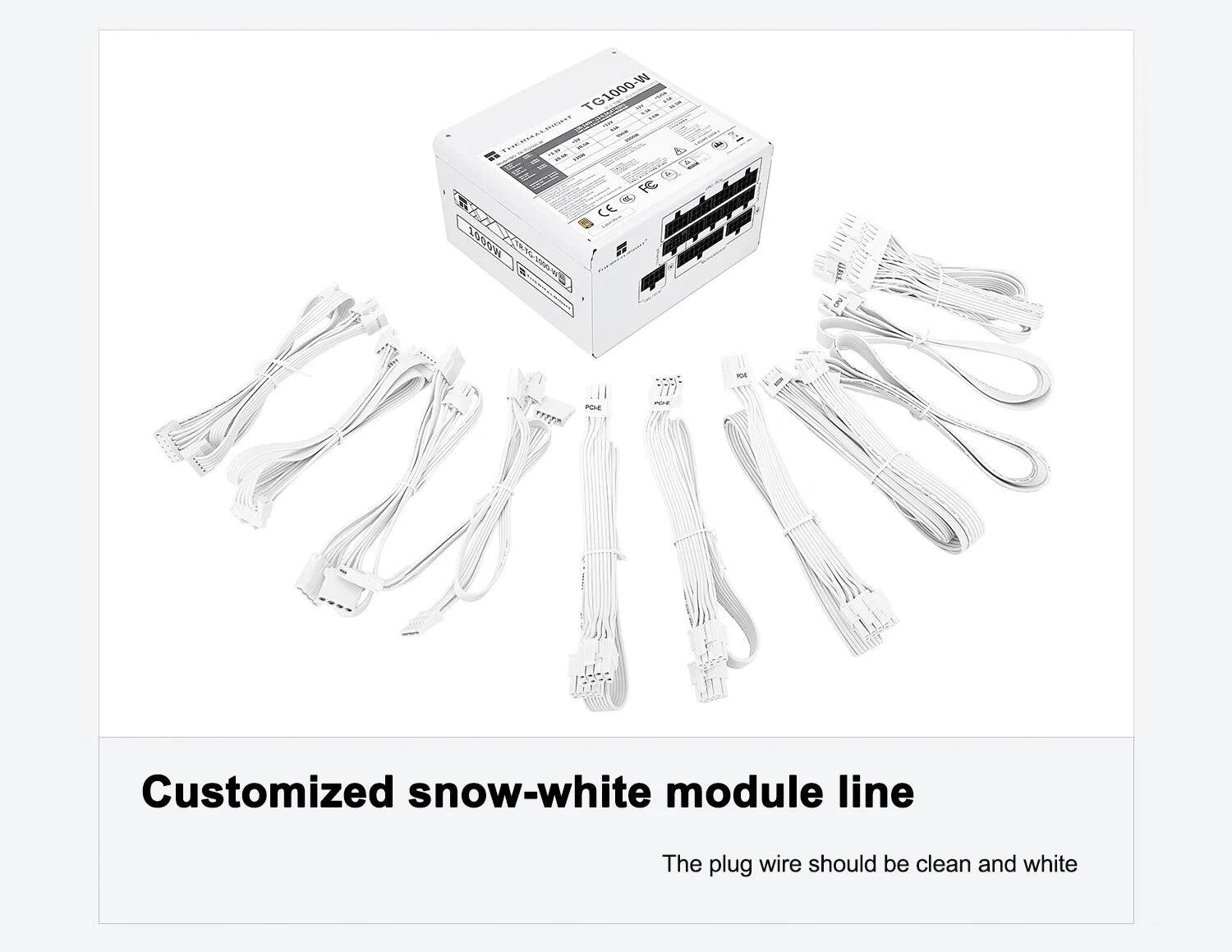 Thermalright TG1000-W Power Supply ATX3.0 650W 750W 850W 1000W 1200W Gold Medal Full-mode Power Supply PCIE5.0