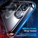 Clear Magnetic Phone Case for iPhone 16 15 14 Pro Max 13 12 11 Mini with Kickstand for MagSafe Wireless Charging Back Cover