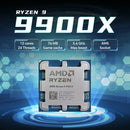 AMD Ryzen 9 9900X 12-Core 24-Thread 4NM L3=64M NEW Processor 120W 4.4GHz Socket AM5 R9 9900X DDR5 but without fan