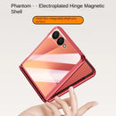With Tempered Glass Protective Phone Case For Samsung Galaxy Z Flip7 flip 7 Spring Hinge All-inclusive Camera protect Cover