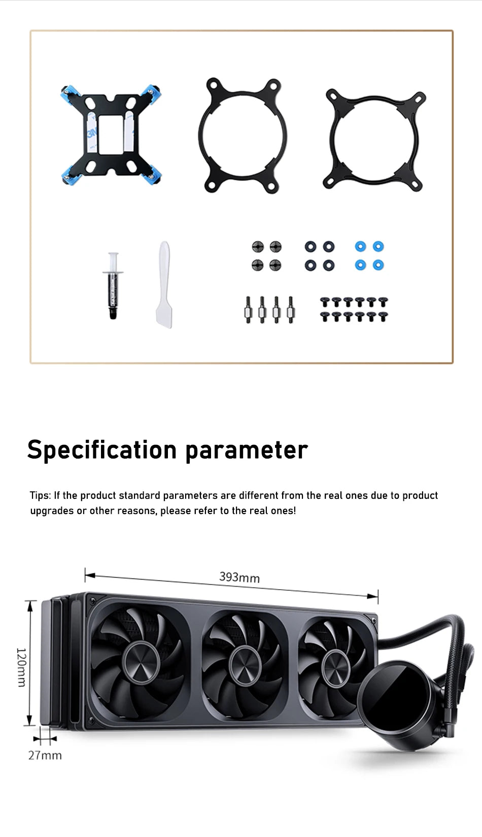 JONSBO TH-360 White Water Cooler 120mm ARGB Fan TH-240 AIO CPU Liquid Cooling Integrated Water-cooled LGA1700 115X 1851 1200 AM5
